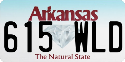 AR license plate 615WLD