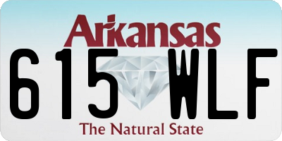 AR license plate 615WLF