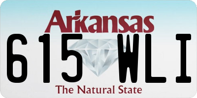 AR license plate 615WLI