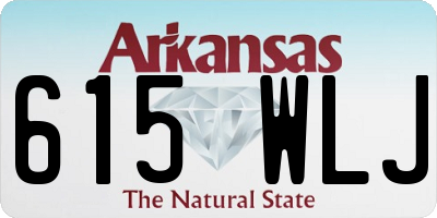 AR license plate 615WLJ
