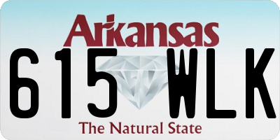 AR license plate 615WLK