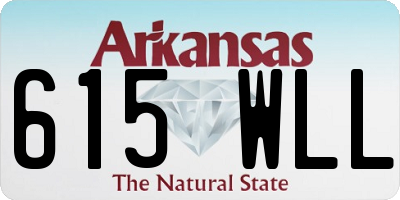 AR license plate 615WLL