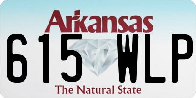 AR license plate 615WLP
