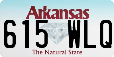 AR license plate 615WLQ