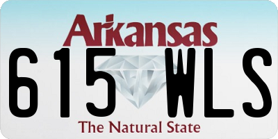 AR license plate 615WLS