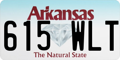 AR license plate 615WLT