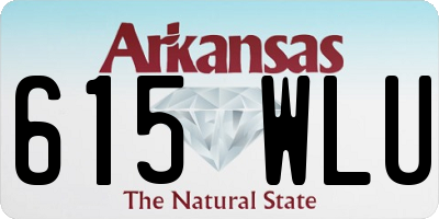 AR license plate 615WLU