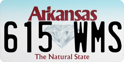 AR license plate 615WMS