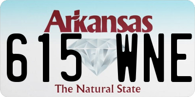 AR license plate 615WNE