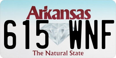 AR license plate 615WNF