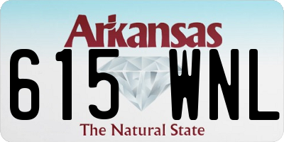 AR license plate 615WNL