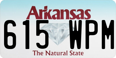 AR license plate 615WPM