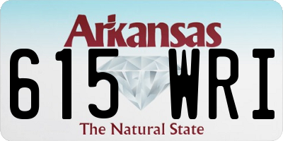 AR license plate 615WRI