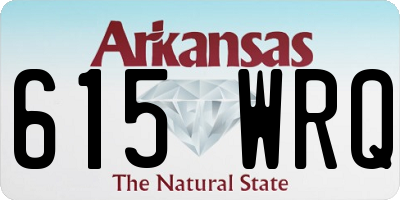 AR license plate 615WRQ