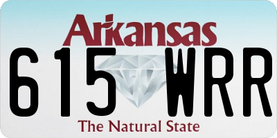 AR license plate 615WRR
