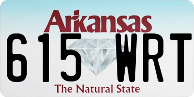 AR license plate 615WRT