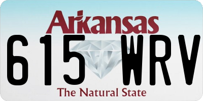 AR license plate 615WRV