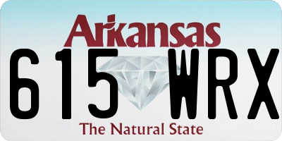 AR license plate 615WRX