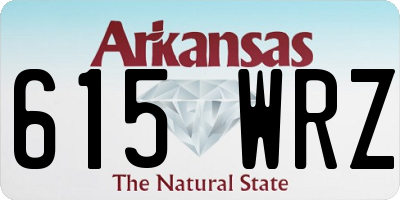 AR license plate 615WRZ