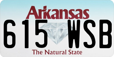 AR license plate 615WSB