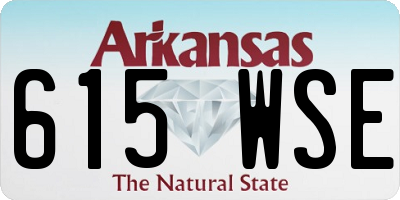 AR license plate 615WSE
