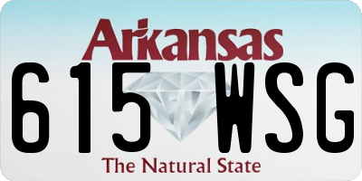 AR license plate 615WSG