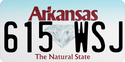 AR license plate 615WSJ