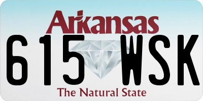 AR license plate 615WSK