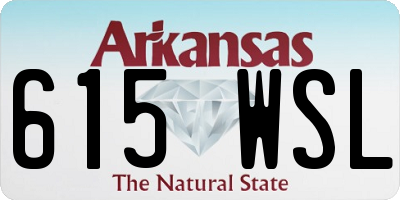 AR license plate 615WSL