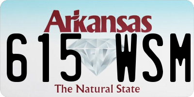 AR license plate 615WSM