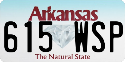 AR license plate 615WSP