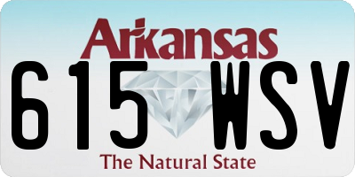 AR license plate 615WSV
