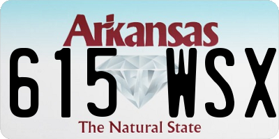 AR license plate 615WSX