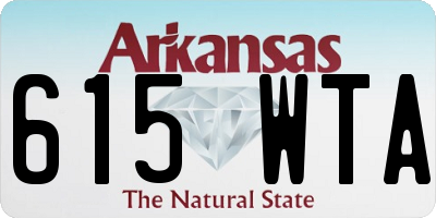 AR license plate 615WTA
