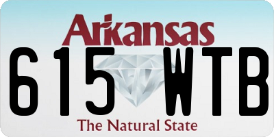 AR license plate 615WTB