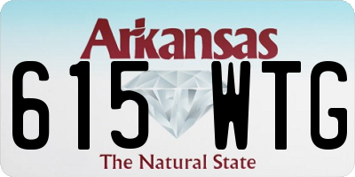 AR license plate 615WTG