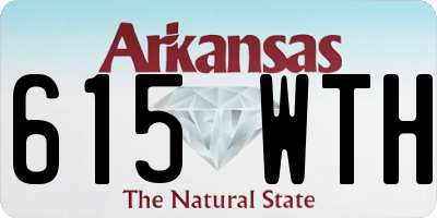 AR license plate 615WTH