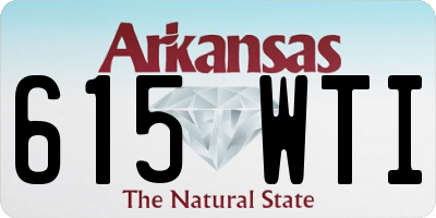 AR license plate 615WTI
