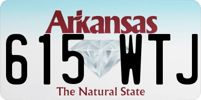 AR license plate 615WTJ