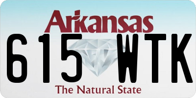 AR license plate 615WTK