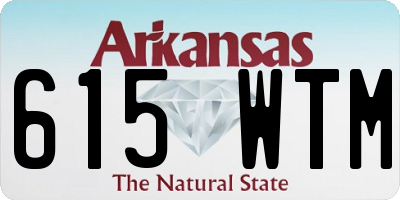 AR license plate 615WTM