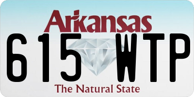 AR license plate 615WTP