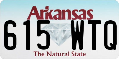 AR license plate 615WTQ