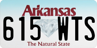 AR license plate 615WTS