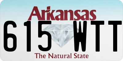 AR license plate 615WTT