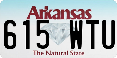 AR license plate 615WTU