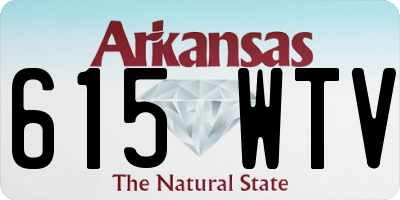 AR license plate 615WTV