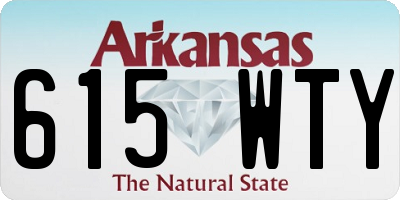 AR license plate 615WTY