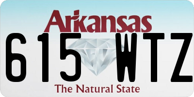 AR license plate 615WTZ