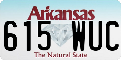 AR license plate 615WUC